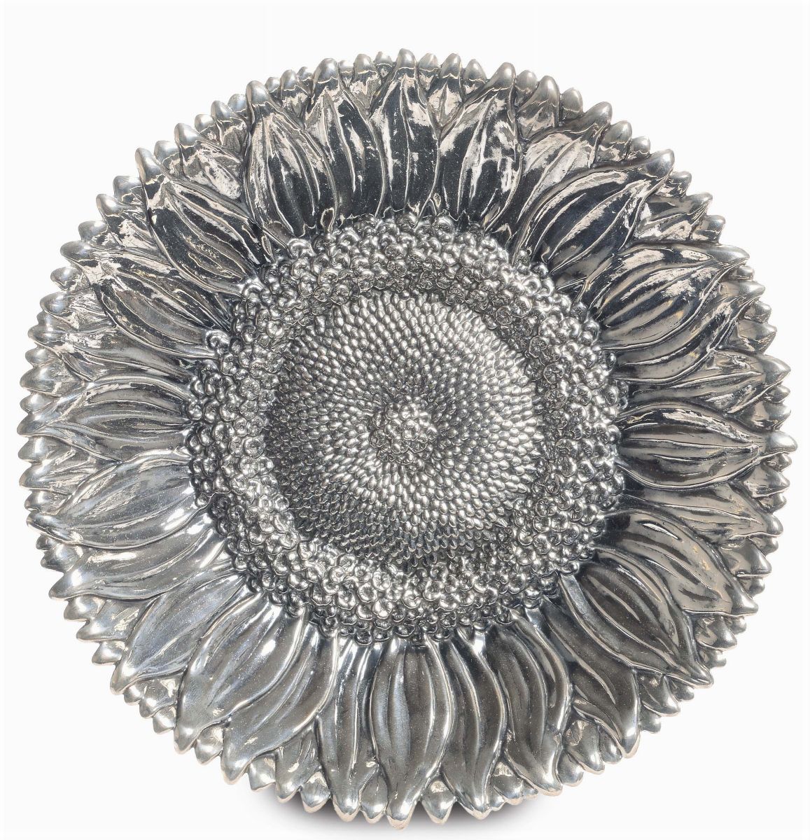 Piatto in Sterling 925 a Guisa di Girasole. Gianmaria Buccellati