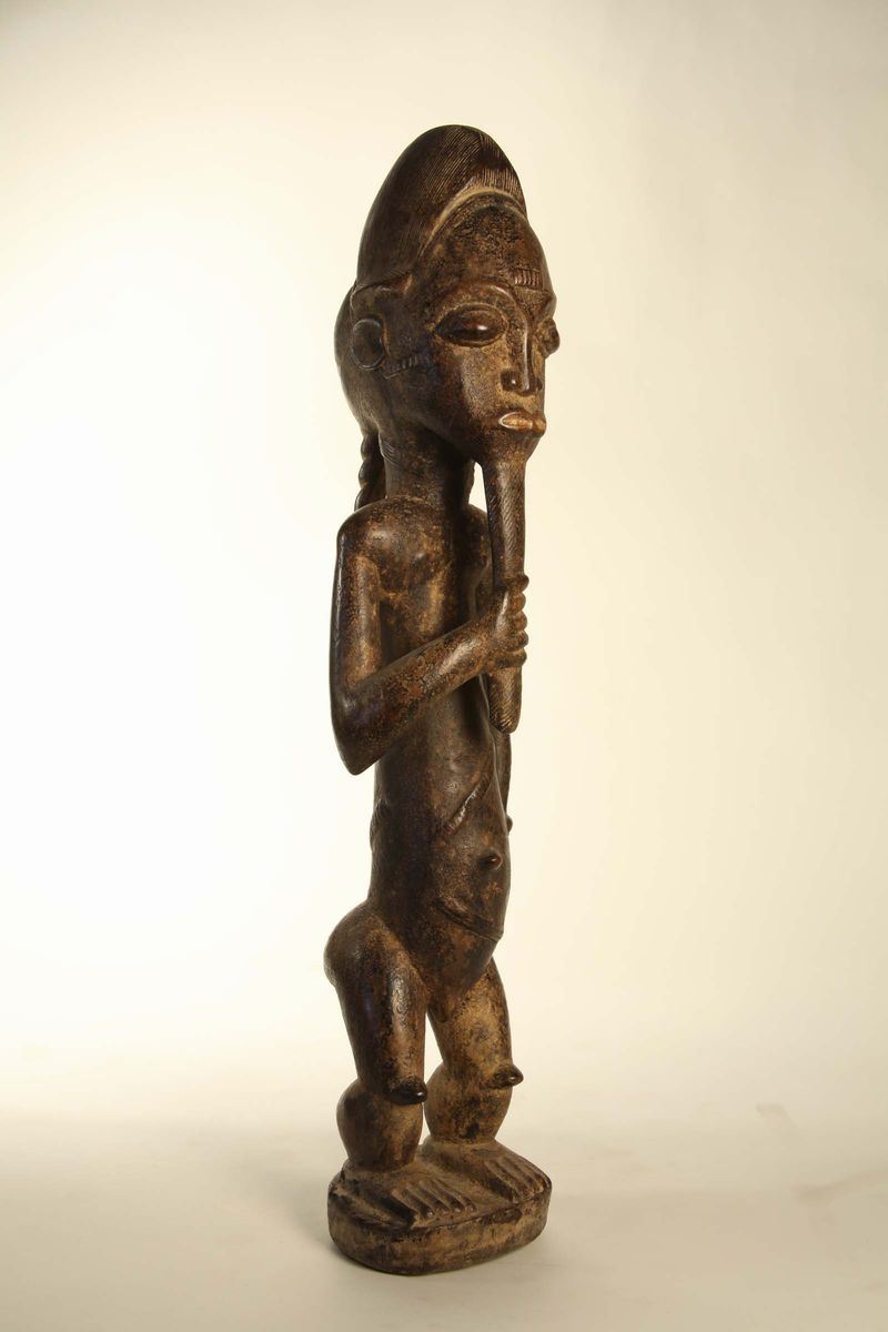 Figura maschile BAOULE’ (Costa d’Avorio)  - Asta Arte Africana - Cambi Casa d'Aste