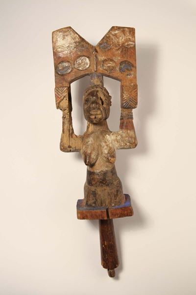 Scettro per il Culto di Shango Yoruba (nigeria)