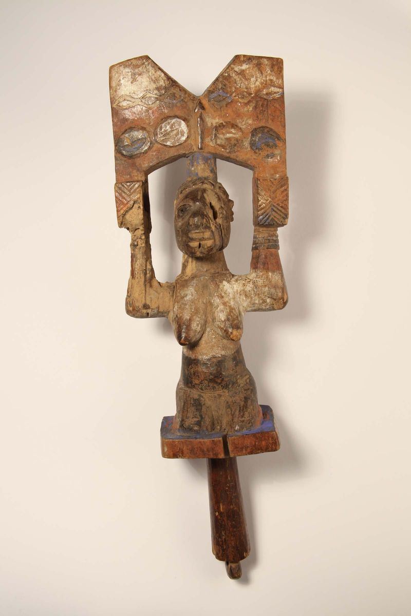 Scettro per il culto di Shango YORUBA (Nigeria)  - Auction African Art - Cambi Casa d'Aste