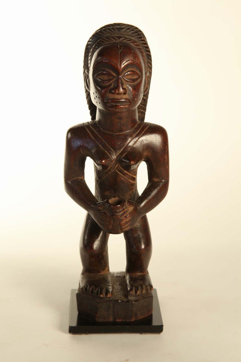 Figura femminile CHOKWE (Rep. Democratica del Congo)  - Auction African Art - Cambi Casa d'Aste