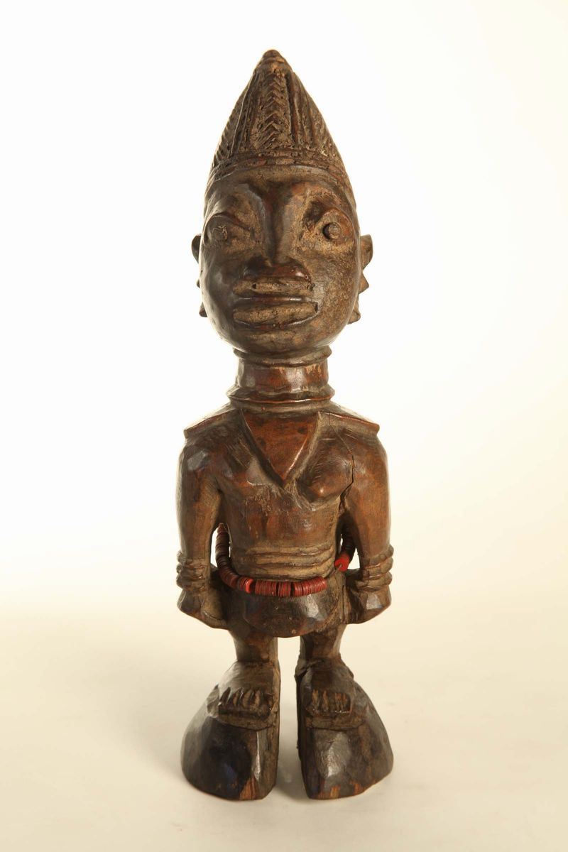 Figura femminile YORUBA (Nigeria)  - Auction African Art - Cambi Casa d'Aste