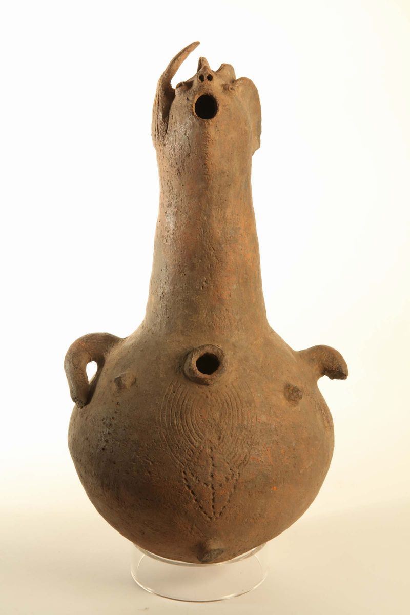 Vaso rituale antropomorfo ETNIA INDETERMINATA (Nigeria, area dell’Adamawa)  - Auction African Art - Cambi Casa d'Aste
