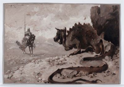 Aurelio Craffonara (1875-1945)san Giorgio e il Drago