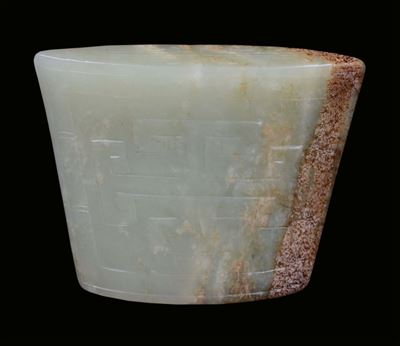 Giada Celadon e Russett di Forma Arcaica, Cina, Dinastia Ming, XVII Secolo