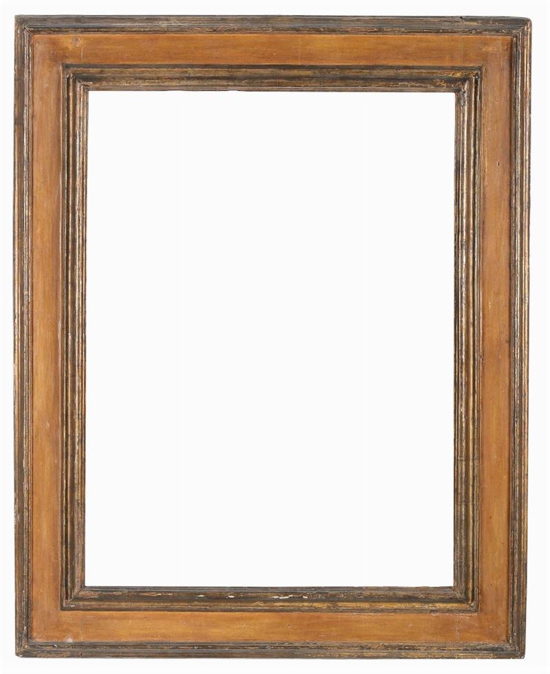 Cornice a cassetta in legno laccato, XVII secolo  - Auction Antique Frames from 16th to 19th century - Cambi Casa d'Aste