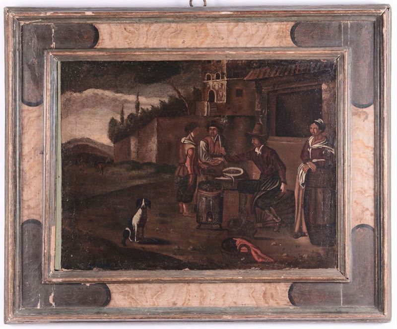 Cornice a cassetta laccata, XVII secolo  - Auction Antique Frames from 16th to 19th century - Cambi Casa d'Aste
