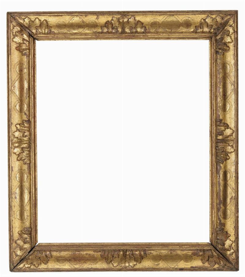 Cornice a sagoma dorata, XVIII secolo  - Auction Antique Frames from 16th to 19th century - Cambi Casa d'Aste
