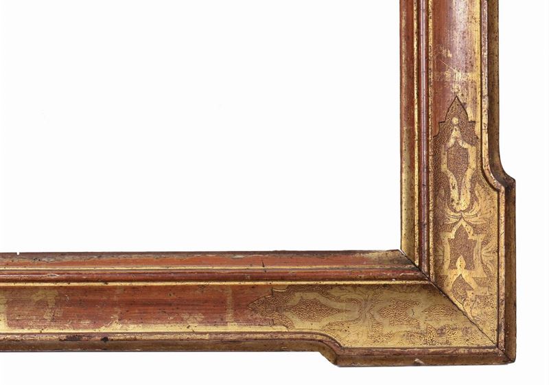 Cornice dorata a mecca, XVIII secolo  - Auction Antique Frames from 16th to 19th century - Cambi Casa d'Aste