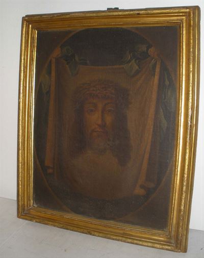 Scuola Devozionale del XVIII Secolovelo della Veronica con Volto di Cristo
