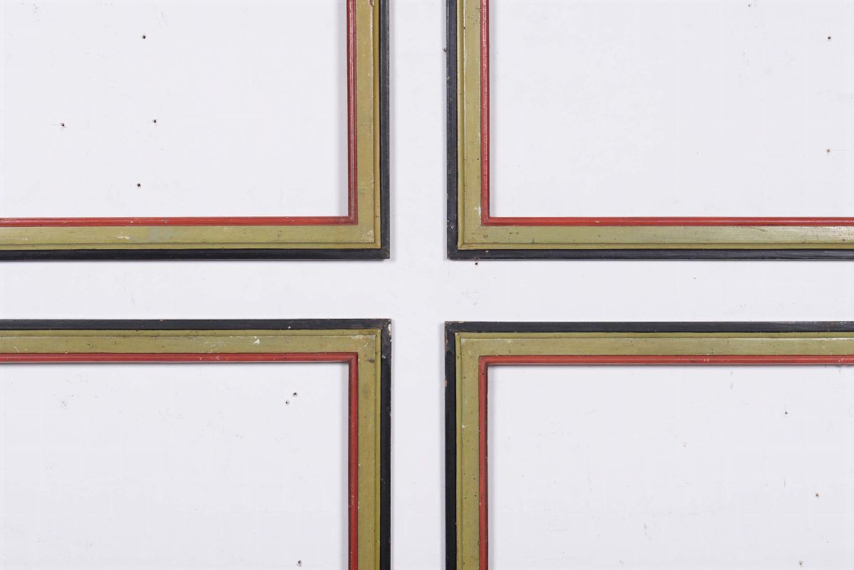 Quattro Cornicette da Stampa Luigi XVI Laccata, XVIII Secolo