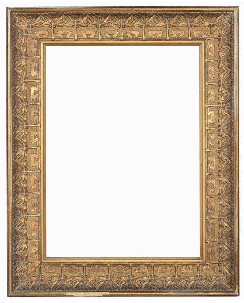 Cornice neoclassica intagliata e dorata, XVIII secolo  - Auction Antique Frames from 16th to 19th century - Cambi Casa d'Aste