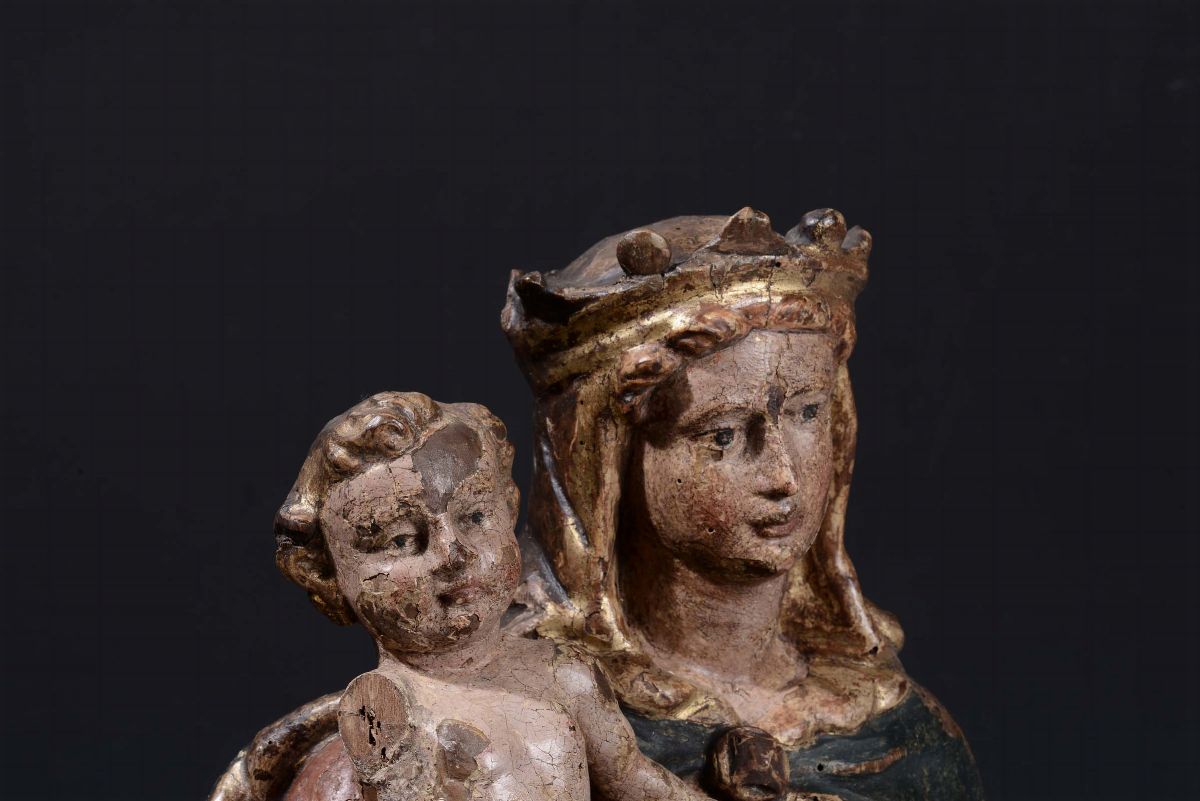 Scultore Dell'italia Meridionale o Area Adriatica, XVII Secolomadonna con Bambino