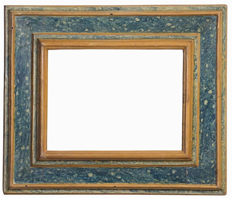 Cornice a cassetta laccata, XVIII secolo  - Auction Antique Frames from 16th to 19th century - Cambi Casa d'Aste