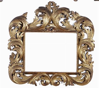 Piccola Cornice Intagliata e Dorata, XVIII Secolo