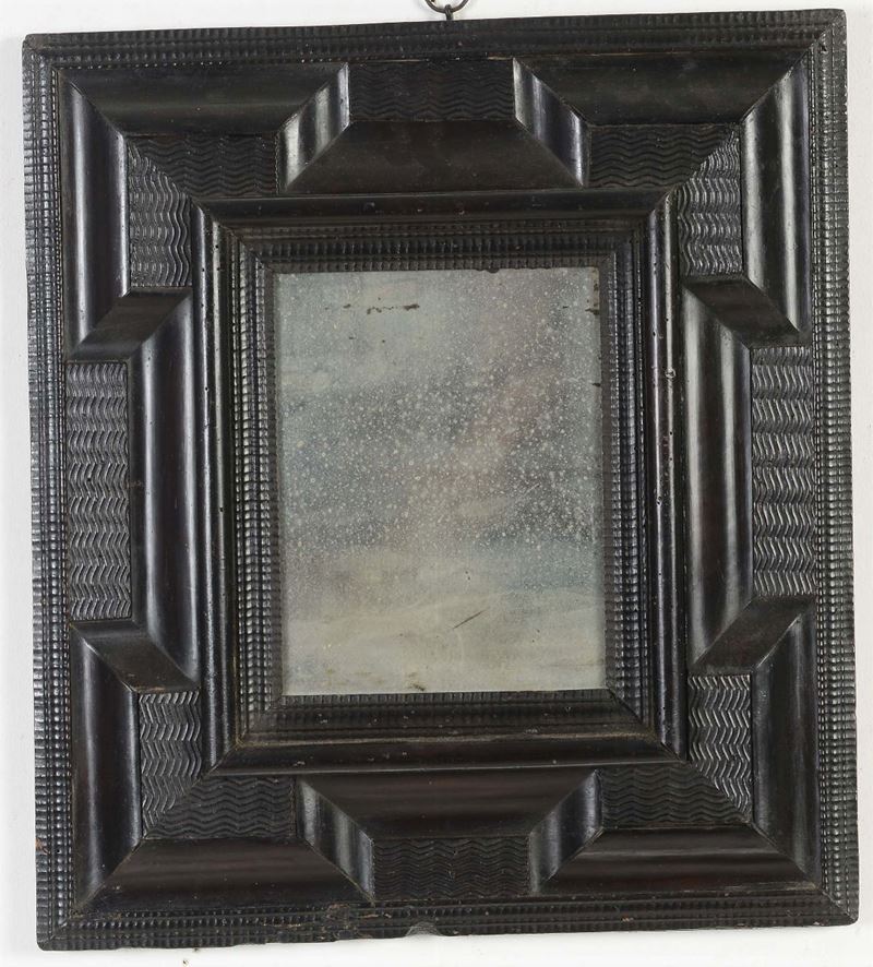 Cornice guillochè ebanizzata, XVII secolo  - Auction Antique Frames from 16th to 19th century - Cambi Casa d'Aste