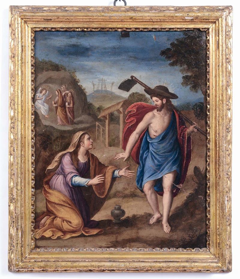 Scuola Italiana del XVIII secolo Noli me tangere  - Auction Old Masters Paintings - II - Cambi Casa d'Aste