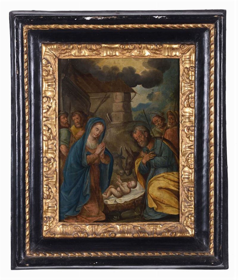 Cornice a sagome nera e oro, XVIII secolo  - Auction Antique Frames from 16th to 19th century - Cambi Casa d'Aste