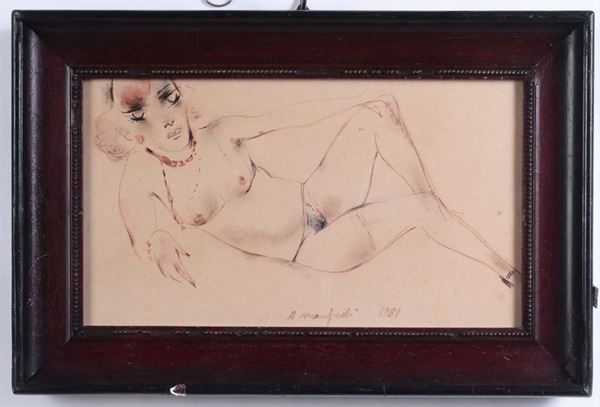 A. Manfredi Nudo femminile, 1981
