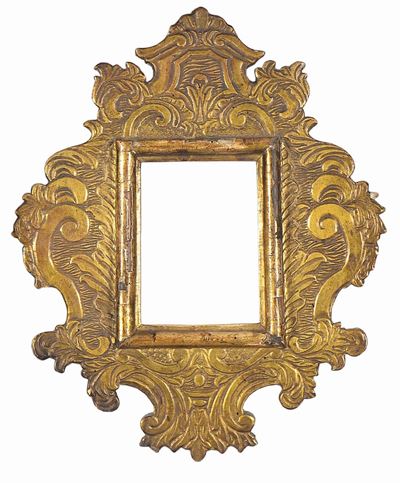 Piccola Cornice Intagliata e Dorata, XVIII Secolo