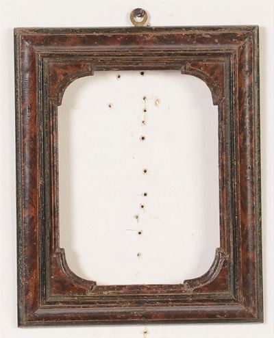 Coppia di Piccole Cornici in Noce, XIX Secolo