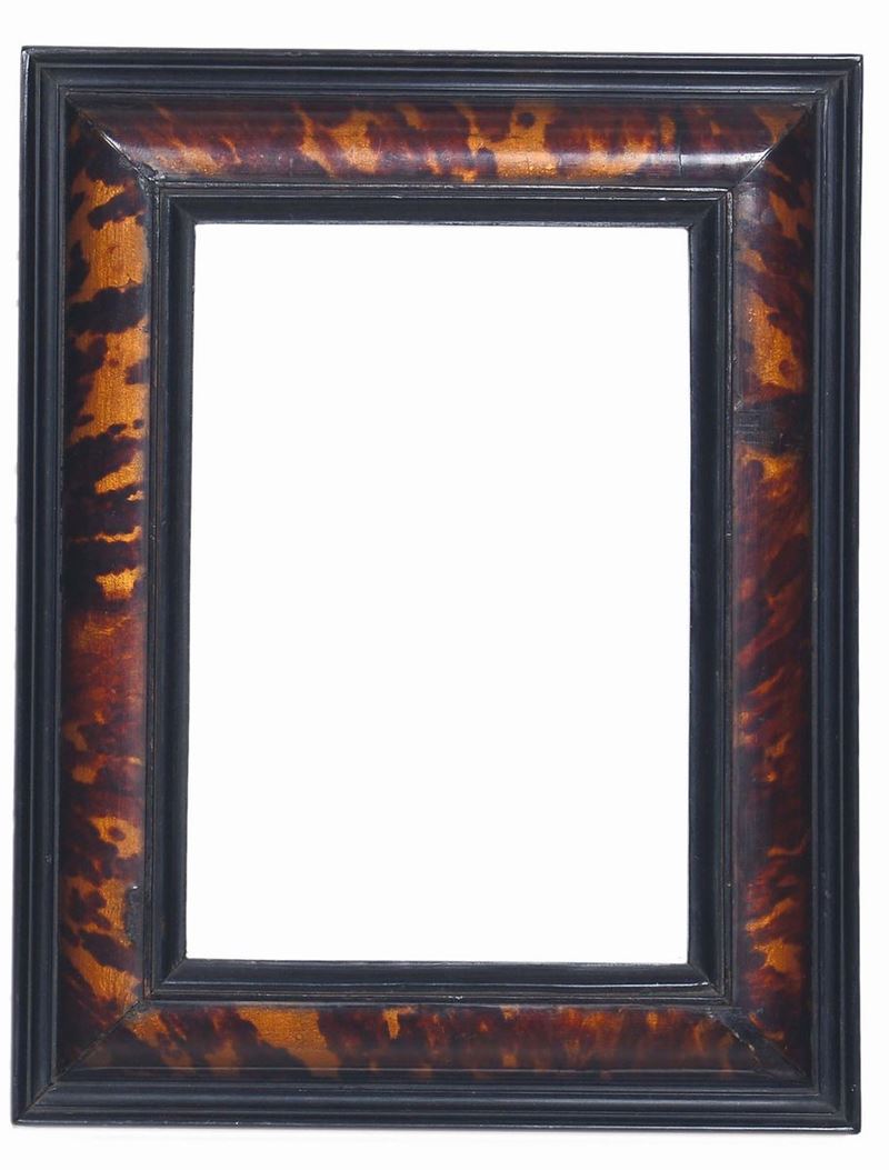 Piccola cornice in tartaruga, XVII secolo  - Auction Antique Frames from 16th to 19th century - Cambi Casa d'Aste