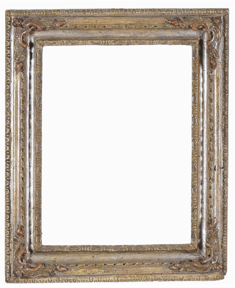 Cornice Salvator Rosa argentata, Napoli XVIII secolo  - Auction Antique Frames from 16th to 19th century - Cambi Casa d'Aste