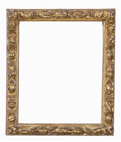 Piccola Cornice Intagliata e Dorata, XVII Secolo