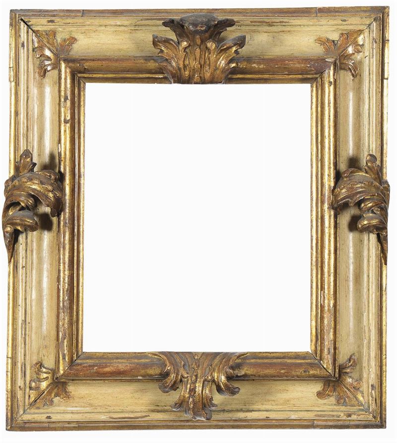 Cornice a sagoma laccata, XVIII secolo  - Auction Antique Frames from 16th to 19th century - Cambi Casa d'Aste