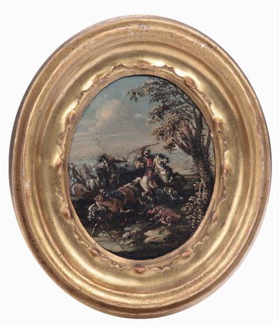 Francesco Graziani, Detto Ciccio Napoletano (napoli 1680- 1730)battaglia con Cavalieri