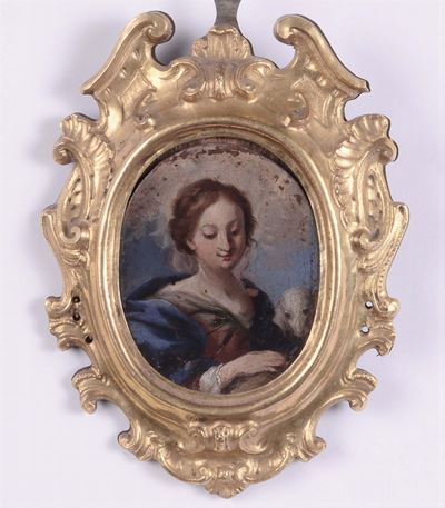Piccola Cornice Ottagonale Dorata, XVIII Secolo