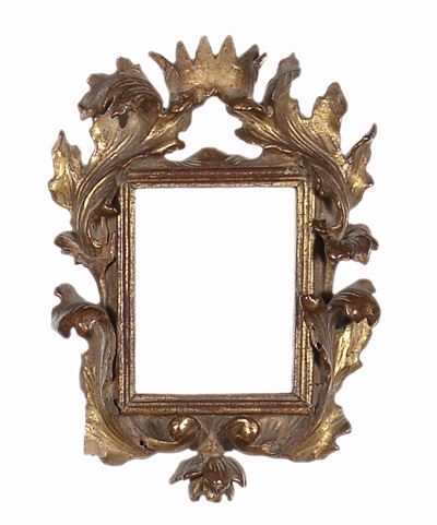 Piccola Cornice Intagliata e Dorata, XVIII Secolo