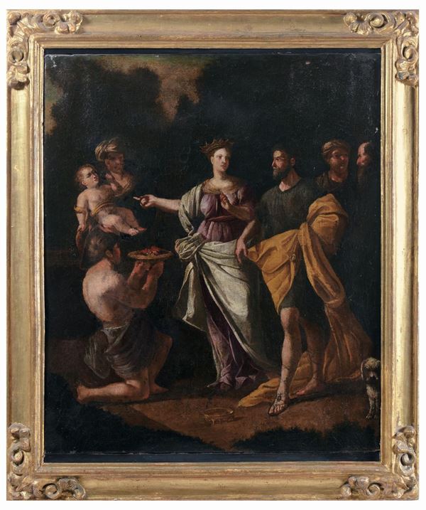 Artista degli inizi del XVIII secolo Mosè salvato dalle acque