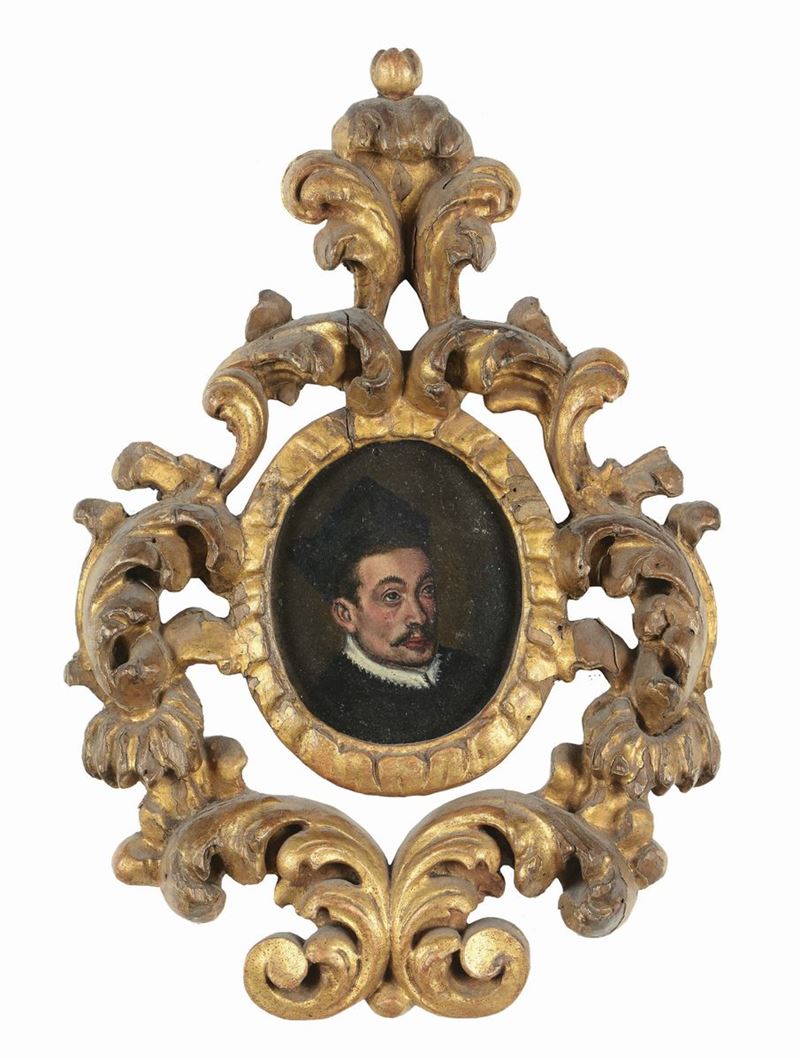 Scuola del XVII secolo Ritratto di prelato  - Auction Antique Frames from 16th to 19th century - Cambi Casa d'Aste