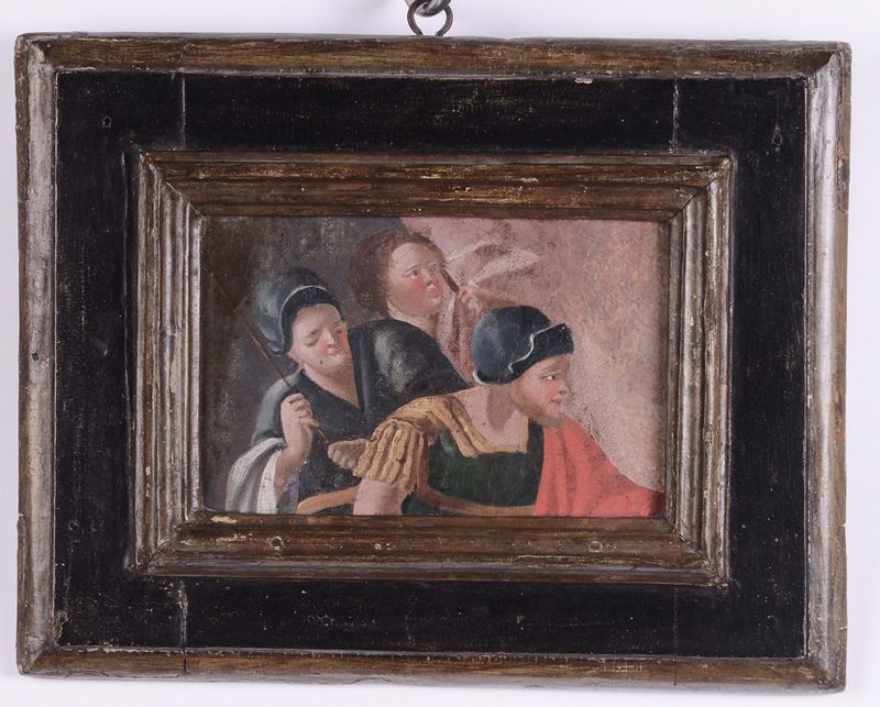 Piccola cornice laccata e dorata, XVIII secolo  - Auction Antique Frames from 16th to 19th century - Cambi Casa d'Aste