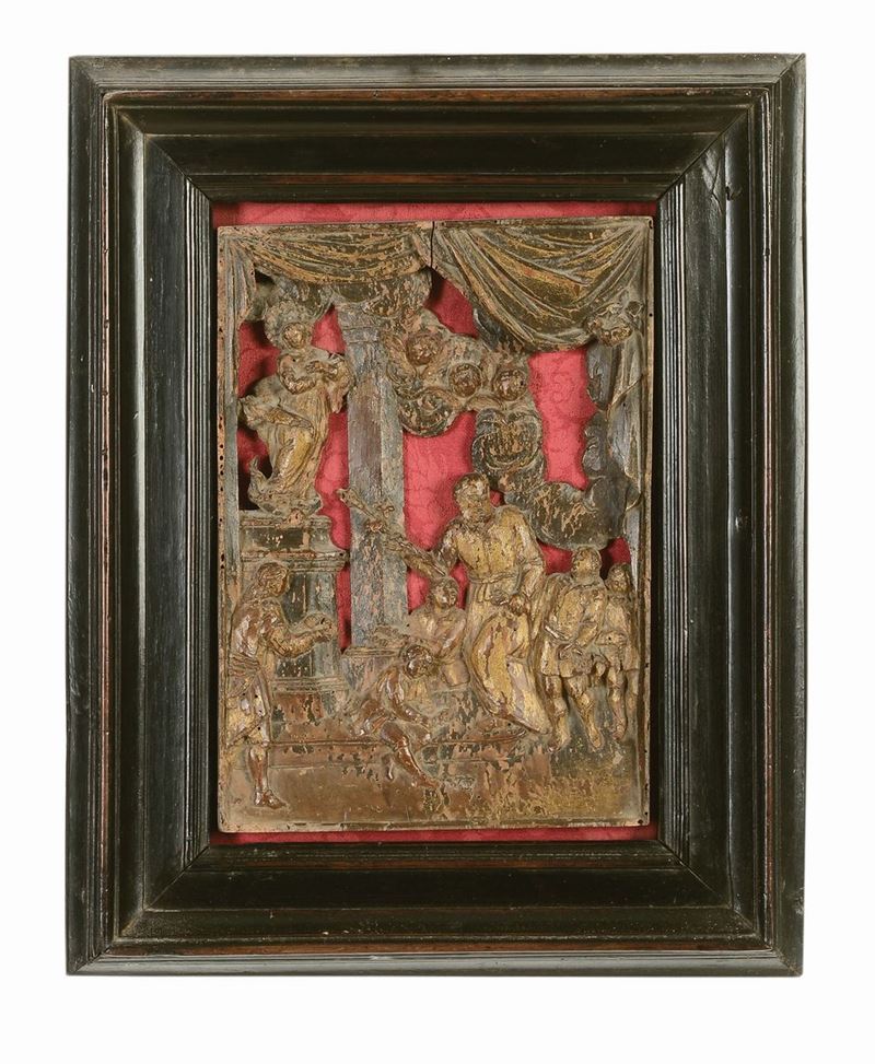 Cornice a sagome ebanizzata, XVII secolo  - Auction Antique Frames from 16th to 19th century - Cambi Casa d'Aste