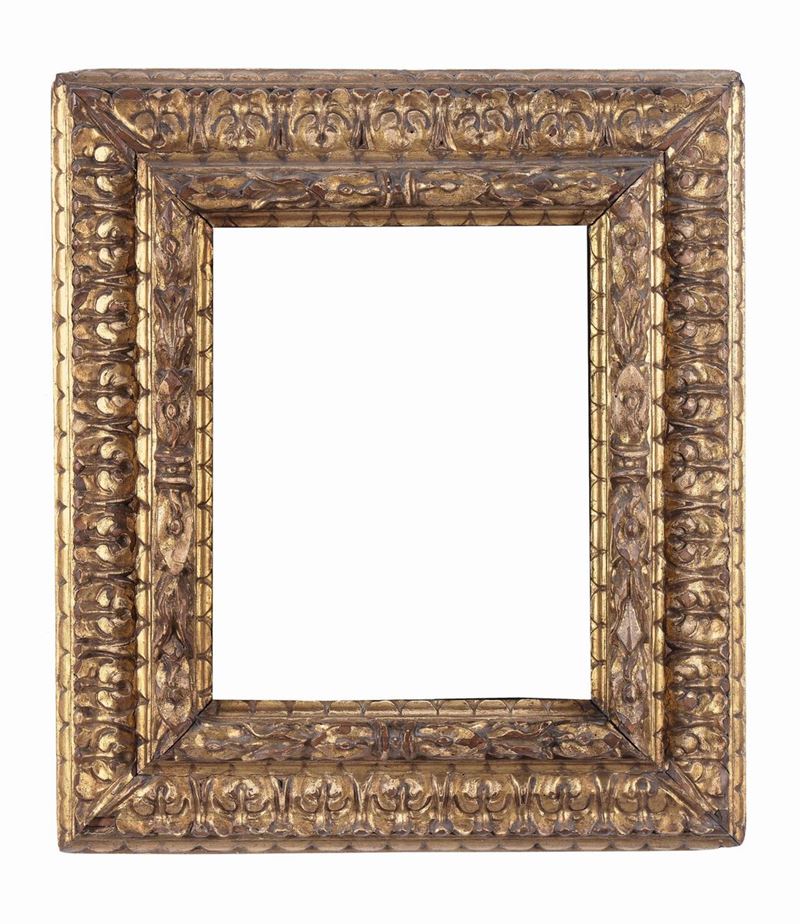 Cornice intagliata e dorata, XVII secolo  - Auction Antique Frames from 16th to 19th century - Cambi Casa d'Aste