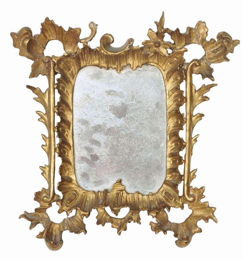 Piccola cornice Luigi XV intagliata, XVIII secolo  - Auction Antique Frames from 16th to 19th century - Cambi Casa d'Aste