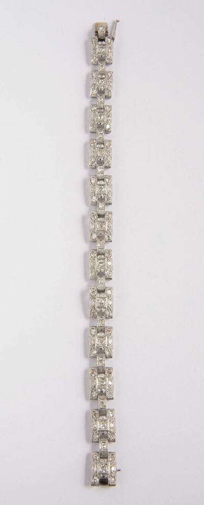 Bracciale con Diamanti di Vecchio Taglio e Huit-huit