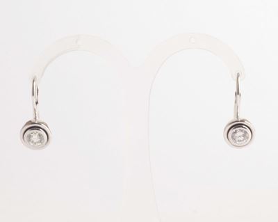 Orecchini in Oro Bianco e Diamanti per Ct 1,00