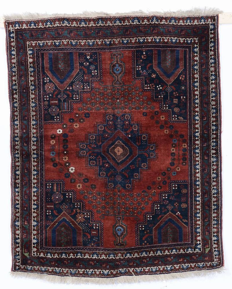 Tappeto sud Persia Afshar inizio XX secolo  - Auction Time Auction 4-2014 - Cambi Casa d'Aste