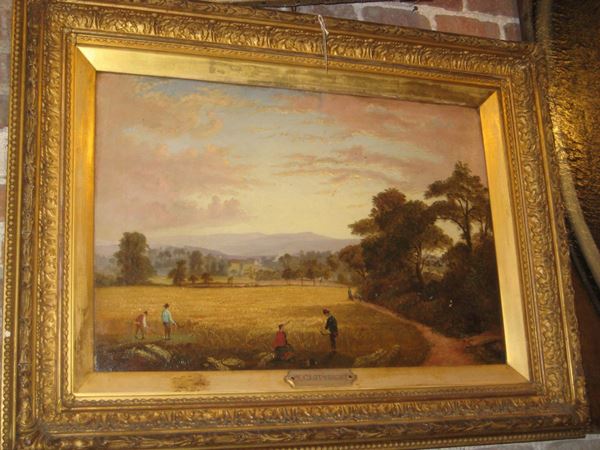 Dipinto raffigurante campo di grano