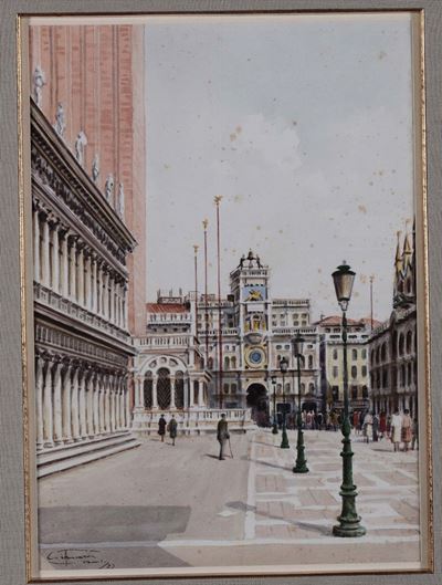 Aurelio Craffonara (1875-1945)veduta di Piazza San Marco, 1929
