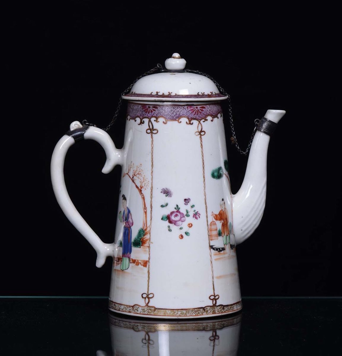 Caffettiera in Porcellana Compagnia delle Indie, Cina XIX Secolo