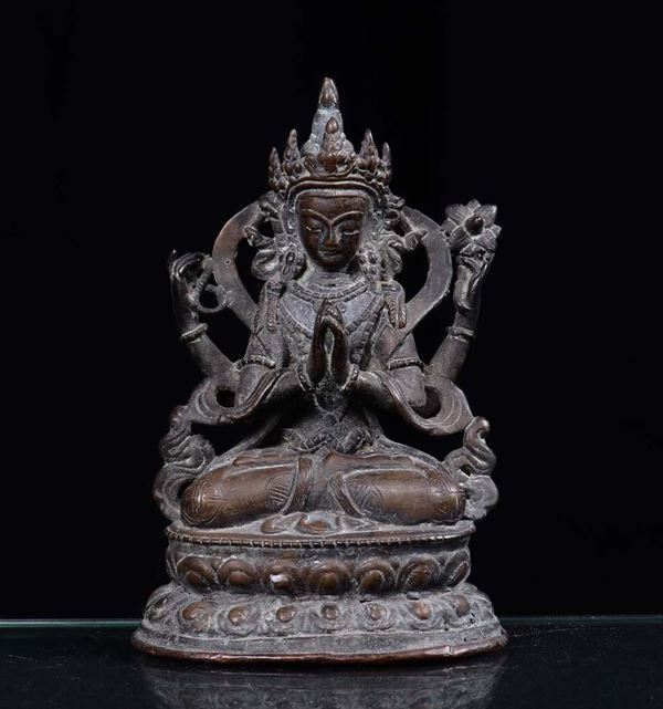 A Siam bronze Buddha