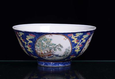 Ciotolina in Porcellana, con Decoro Policromo, Cina, XX Secolo