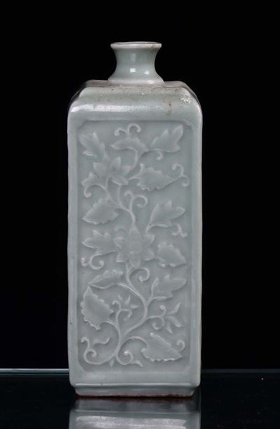 Vaso in Porcellana Verde Celadon, Cina XIX Secolo