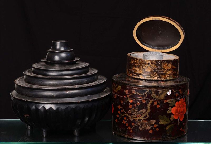 A lot of lacquered boxes  - Auction Fine Chinese Works of Art - Cambi Casa d'Aste