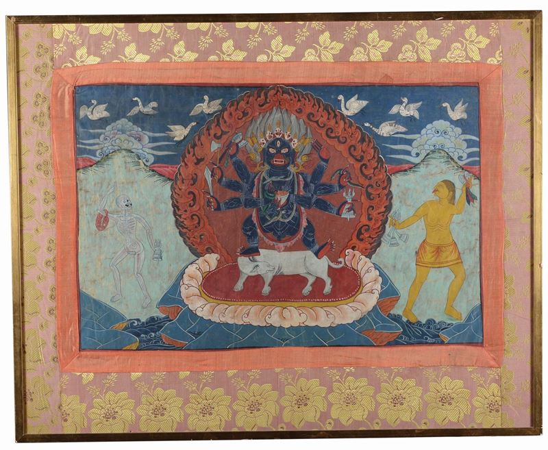 Tanka, Tibet fine XIX secolo  - Asta Arredi e Oggetti d'Arte da Importanti Collezioni Private - Cambi Casa d'Aste