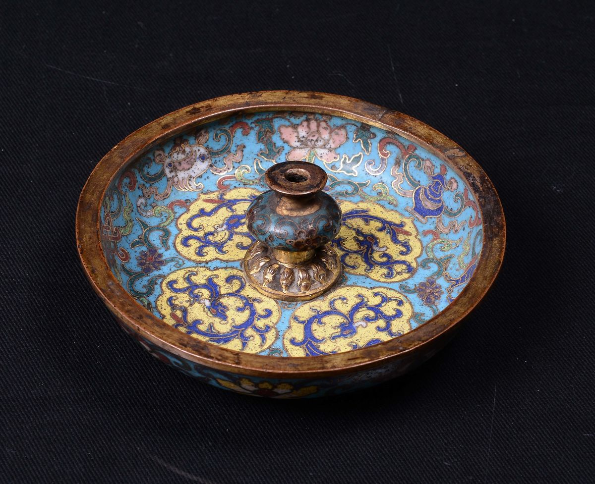 Raro e Fine Incensiere in Smalti Cloisonnè, Cina, Dinastia Qing, Periodo Kangxi (1662-1722)